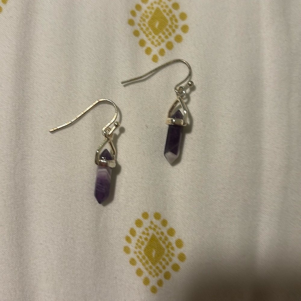Amethyst earrings